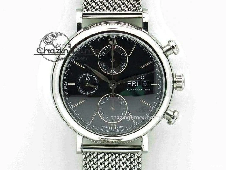 MIROTIME 0326 Mark XVII IW326504 MKS 1:1 Best Edition Black Dial On SS Bracelet MIYOTA 9015 V Durable 7210